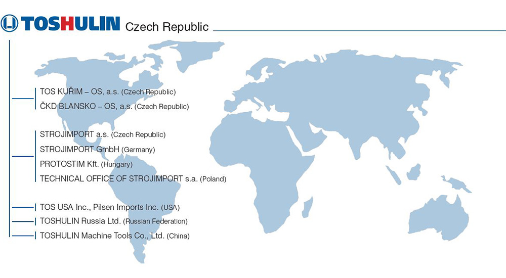 TOSHULIN – Struktura společnosti